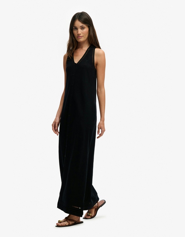 Superdry - Laddered Jersey Maxi Dress