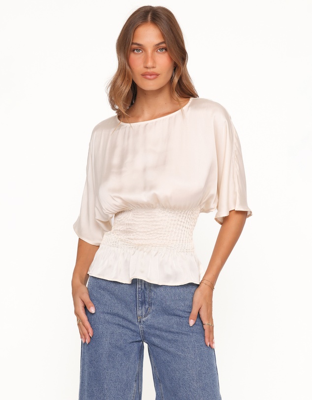Petal & Pup - Cherish Pintuck Top - Cream