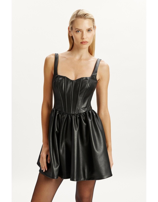 Bardot - Savoy Vegan Leather Mini Dress