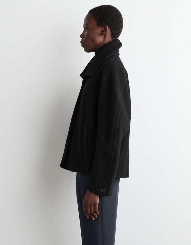 COS - Oversized Boiled-Wool Short Jacket