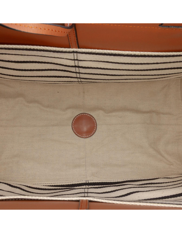Pre-Loved by Azura Reborn - Pre-Loved LOEWE Vintage Paulas Ibiza Large Canvas Stripes Cushion Tote