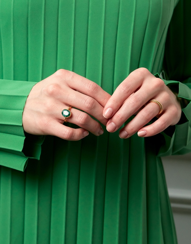 Ottoman Hands - Siena Emerald Cocktail Ring