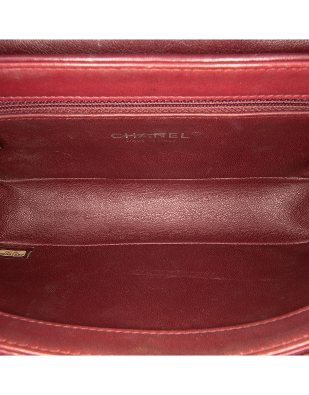 Pre-Loved by Azura Reborn - Pre-Loved CC Stitched Calfskin Chain Flap