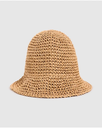 Subtitled - East Straw Bucket Hat