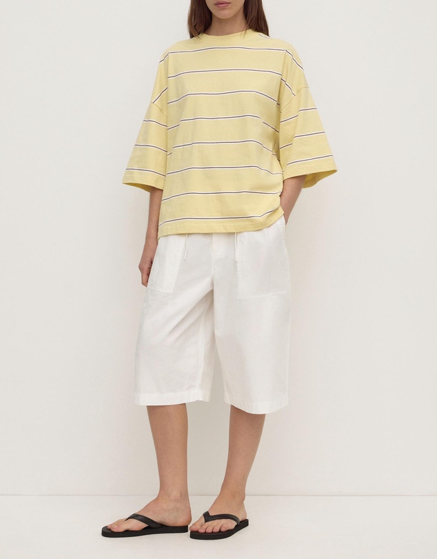 Assembly Label - Nora Cotton Stripe Oversized Tee