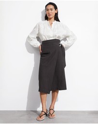 & Other Stories - Voluminous Floral-Appliqué Blouse