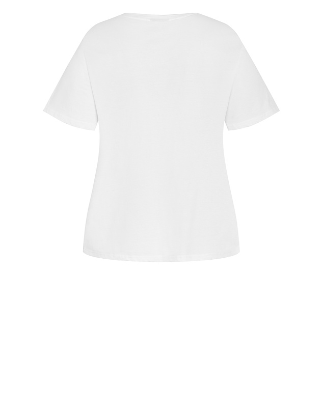 City Chic - Bianca Berry Cotton Tee