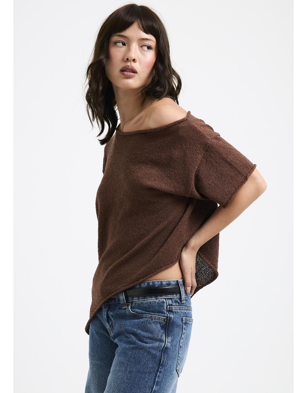 Subtitled - Asymmetric Knit Top