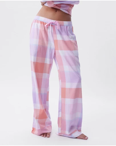 Bras N Things - Azlin Long Pant - Print Check