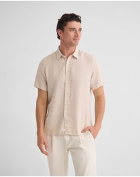 Oxford - Leyton French Linen Short Sleeve Shirt