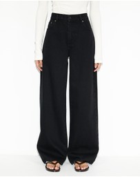 Dazie - Berlin Cinch Waistband Baggy Jeans