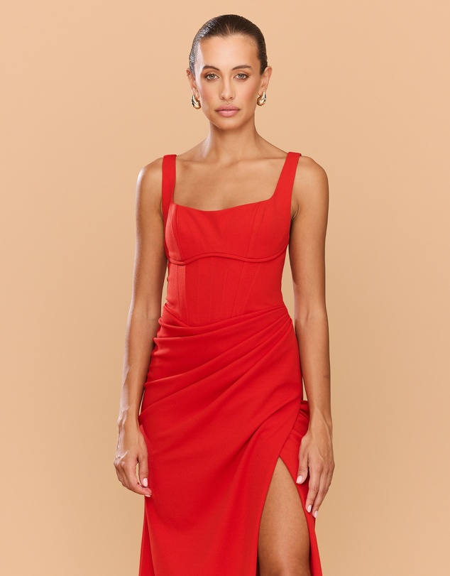 CATHERINE FERRARO - Elena Square Neck Gown