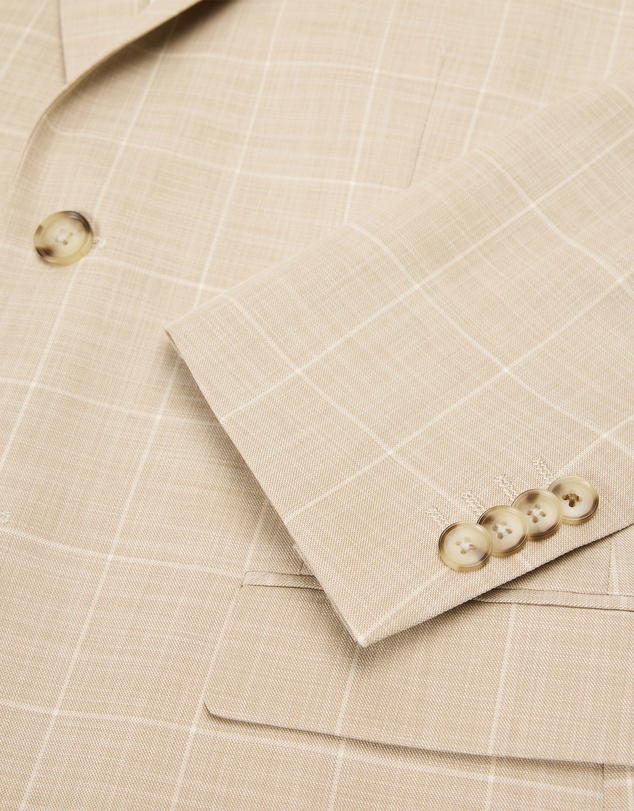 Politix - Windowpane Check Tailored Jacket