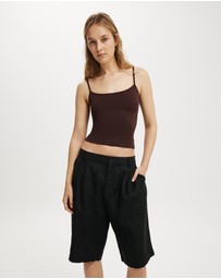 Cotton On - Luxe Linen Bermuda Shorts