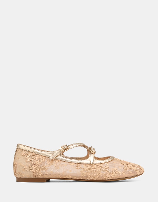 Wittner - Dotty Lace Mesh Textile Ballet Flats