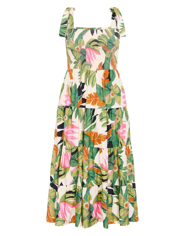 City Chic - Paradiso Print Maxi Dress