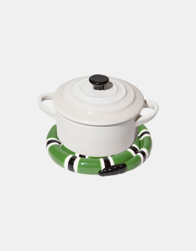 DOIY - Snake Trivet Green