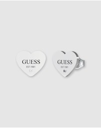 GUESS - Guess Emblazed Studs Party Silver Tone