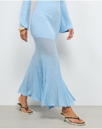 AERE - Ivy Rib Knit Midi Dress