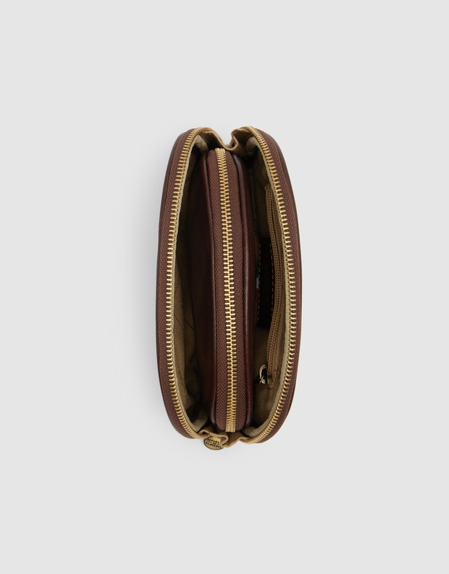 Republic of Florence - Duo Brown Leather Pouch Set