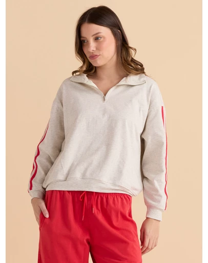 Betty Basics - Rocco Quarter Zip Sweatshirt