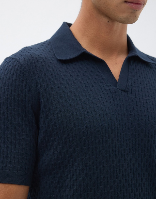 AERE - Honey Comb Knit Polo