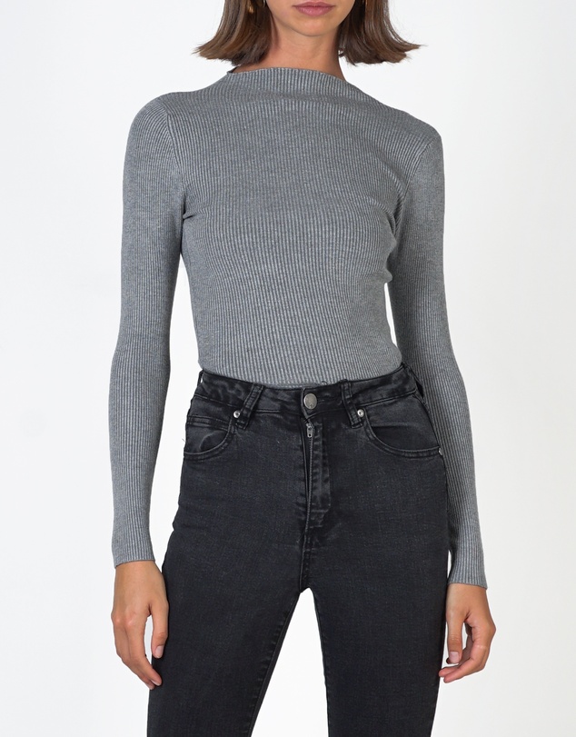 Lydan The Label - Mock Neck Long Sleeve Knit