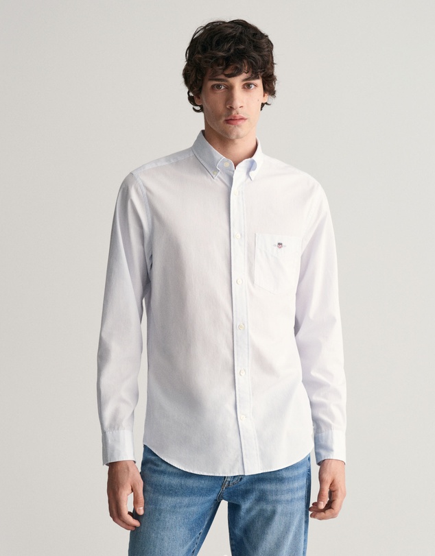 Gant - Regular Fit Classic Banker Stripe Poplin Shirt