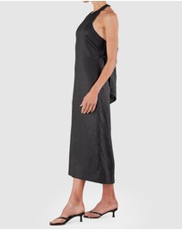 Amelius - Santa Cruz Linen Halterneck Dress