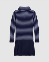 Polo Ralph Lauren - Striped Stretch Jersey Turtleneck Dress - ICONIC EXCLUSIVE - Babies-Kids