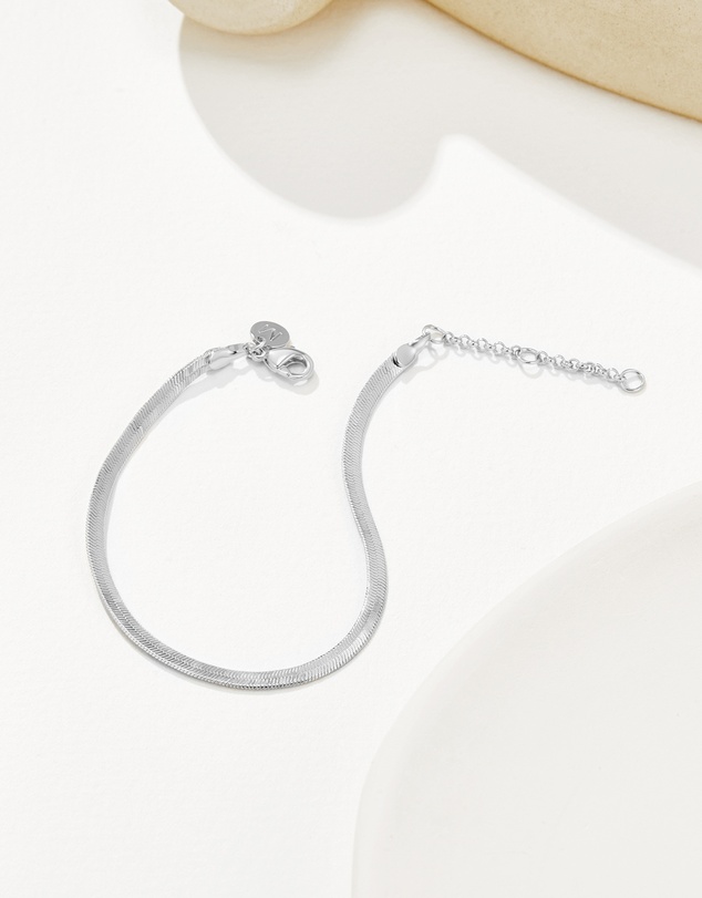 Mestige - Ethos Snake Chain Bracelet - Silver Plated