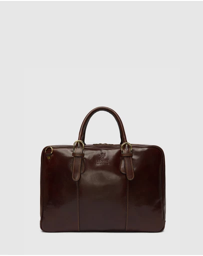 Republic of Florence - The Madrid Brown Briefcase