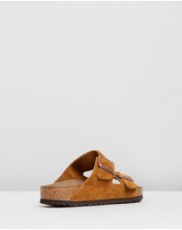 Birkenstock - Unisex Arizona Suede Leather Regular Sandals