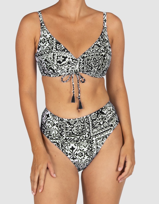 Baku Swimwear - Havana Ruched Side Mid Bikini Bottom