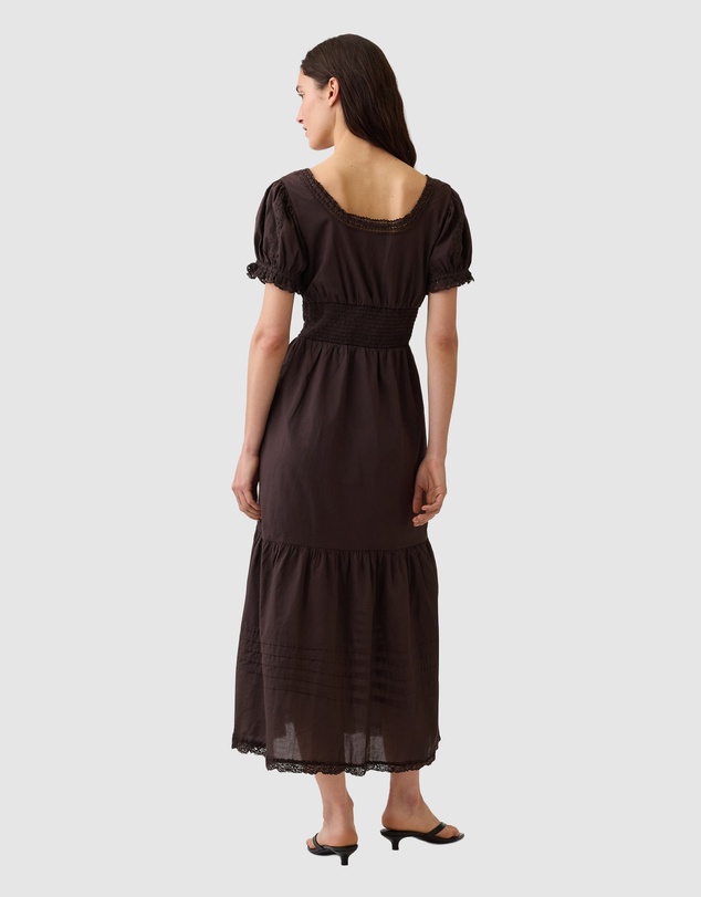 GAP - SS Lace Insert Button Maxi Dress