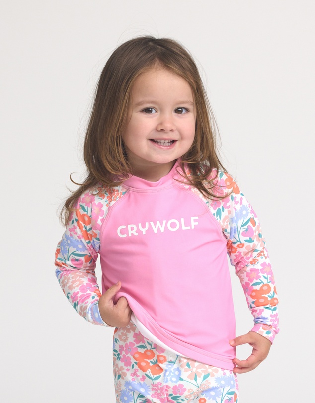 Crywolf - BABY RASH VEST Berry Garden