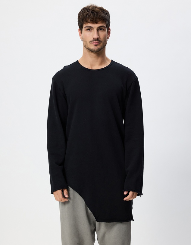 Surrounded By Ghosts - The Phenakite French Terry Assymetrical Hem Jumper