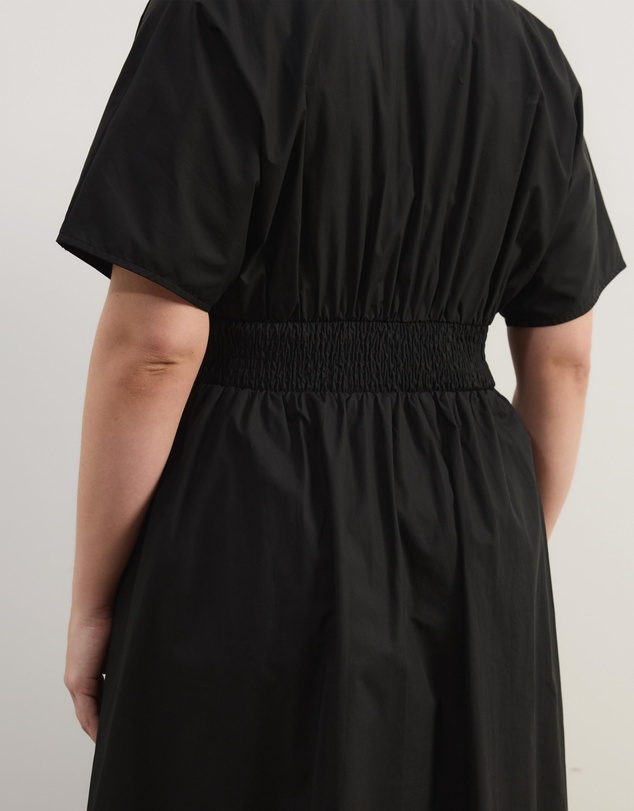Atmos&Here Curvy - Ines Shirring Waist Midi Dress