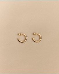 Trenery - Lutra Hoop Earrings in Chocolate