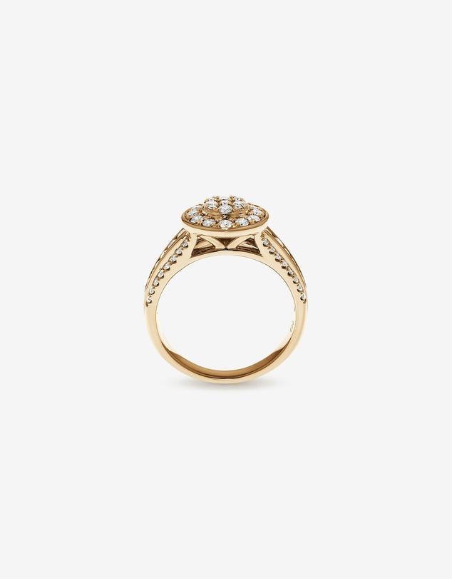 Michael Hill - 0.85 Carat TW Round Diamond Cluster Ring in 10kt Yellow Gold