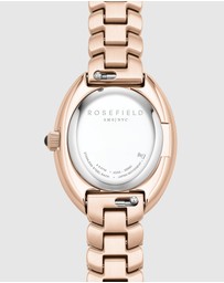 Rosefield - Ovale White Matte Rose Gold-Tone Bracelet Watch