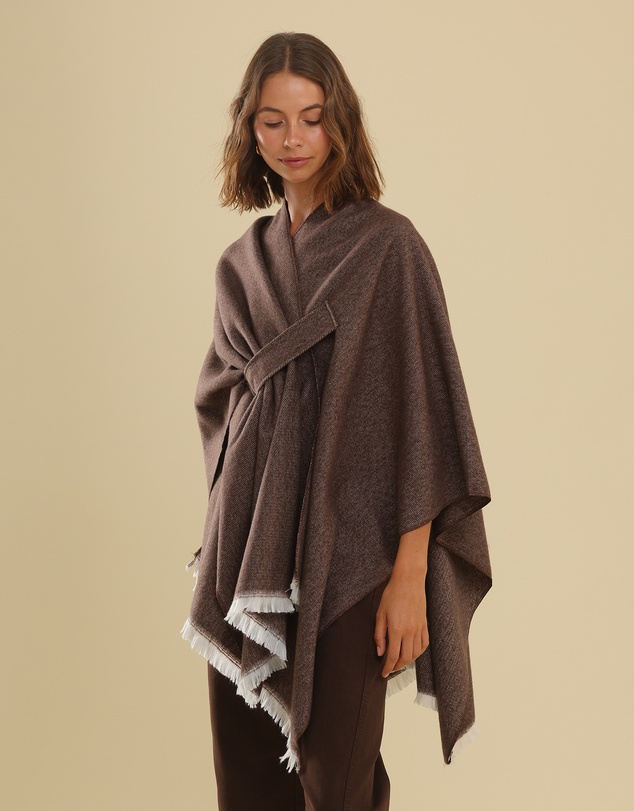 Morgan & Taylor - Concetta Poncho in Brown