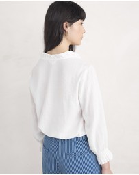 Seasalt - Seasalt Cornwall White Feather Star Top