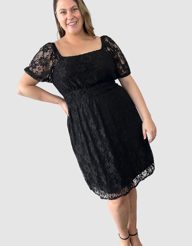 Love Your Wardrobe - Bella Stretch Lace Dress