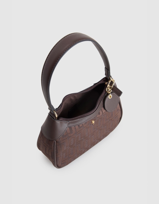 Laura Jones - Logo Jacquard Shoulder Bag