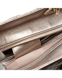 Pre-Loved by Azura Reborn - Pre-Loved Medium Metallic Lambskin Cannage Lady Dior