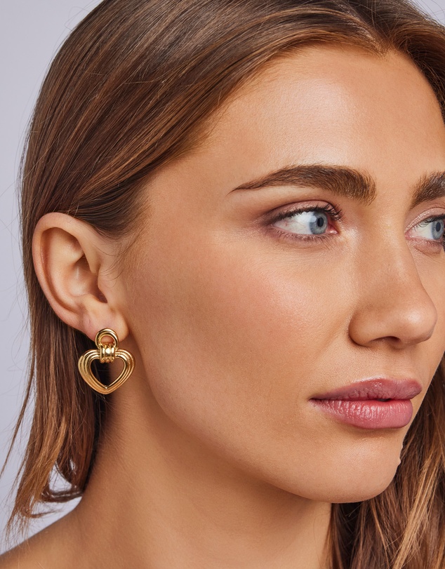 Zoe Olivia - Waterproof Muse Heart Stud Earrings