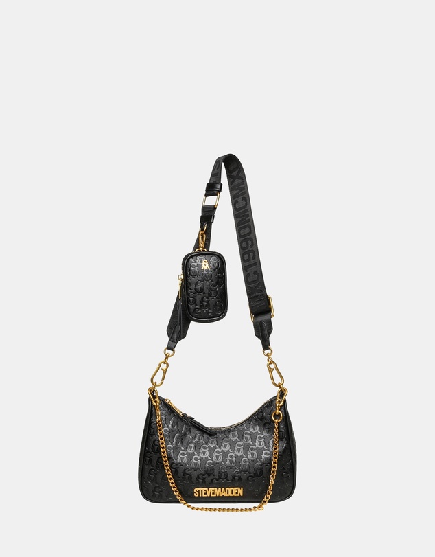 Steve Madden - BVice-E Black Gold Handbag