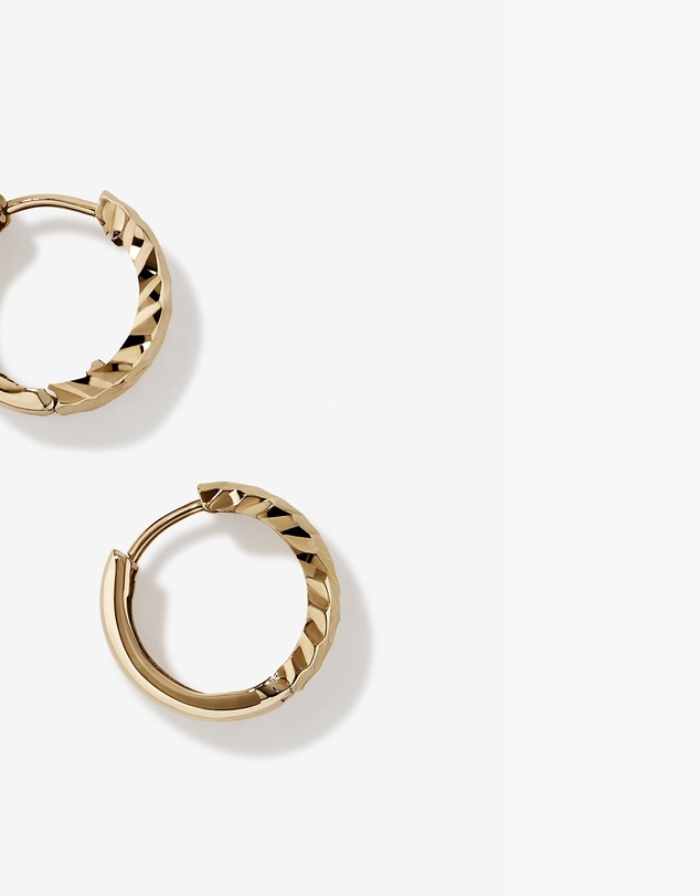 Michael Hill - 11mm Huggie Earrings in 10kt Yellow Gold