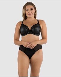 Parfait - Stevie Faux Leather Unlined Wired Full Bust Bra
